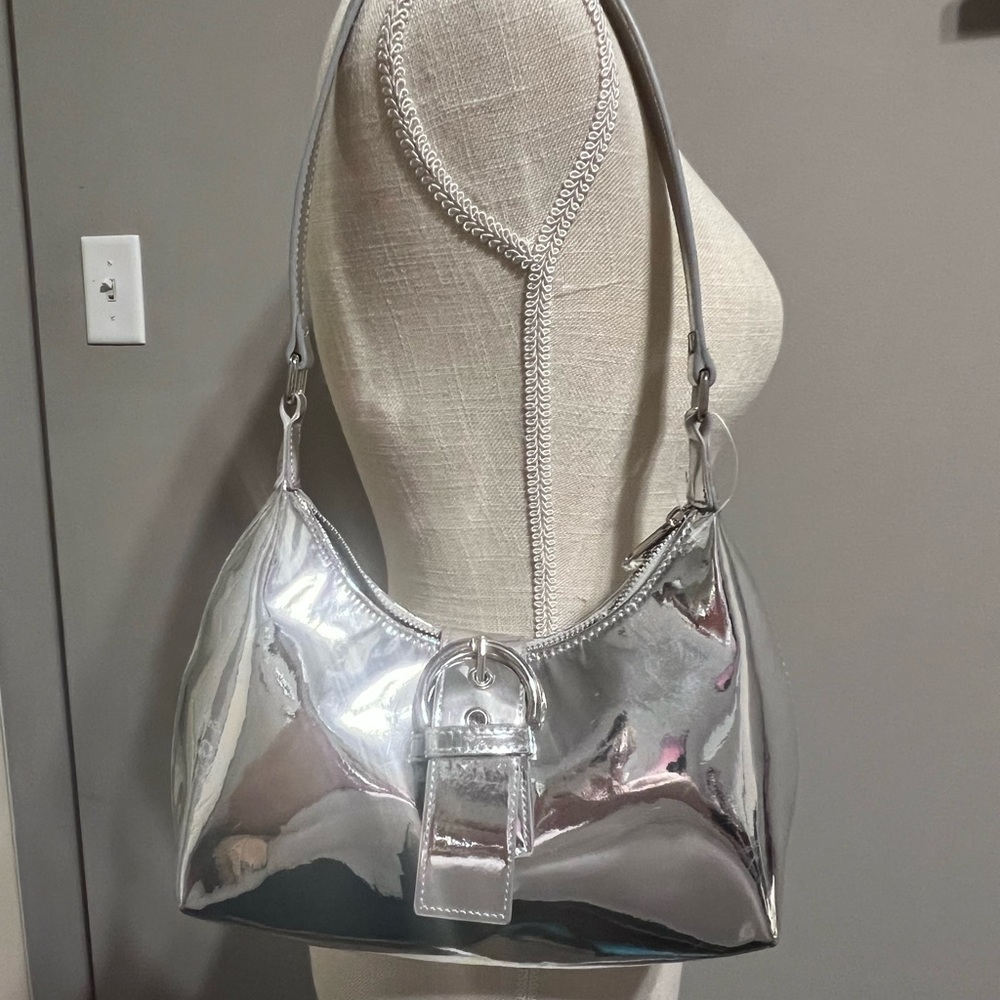 Wild fable metallic scoop shoulder bag